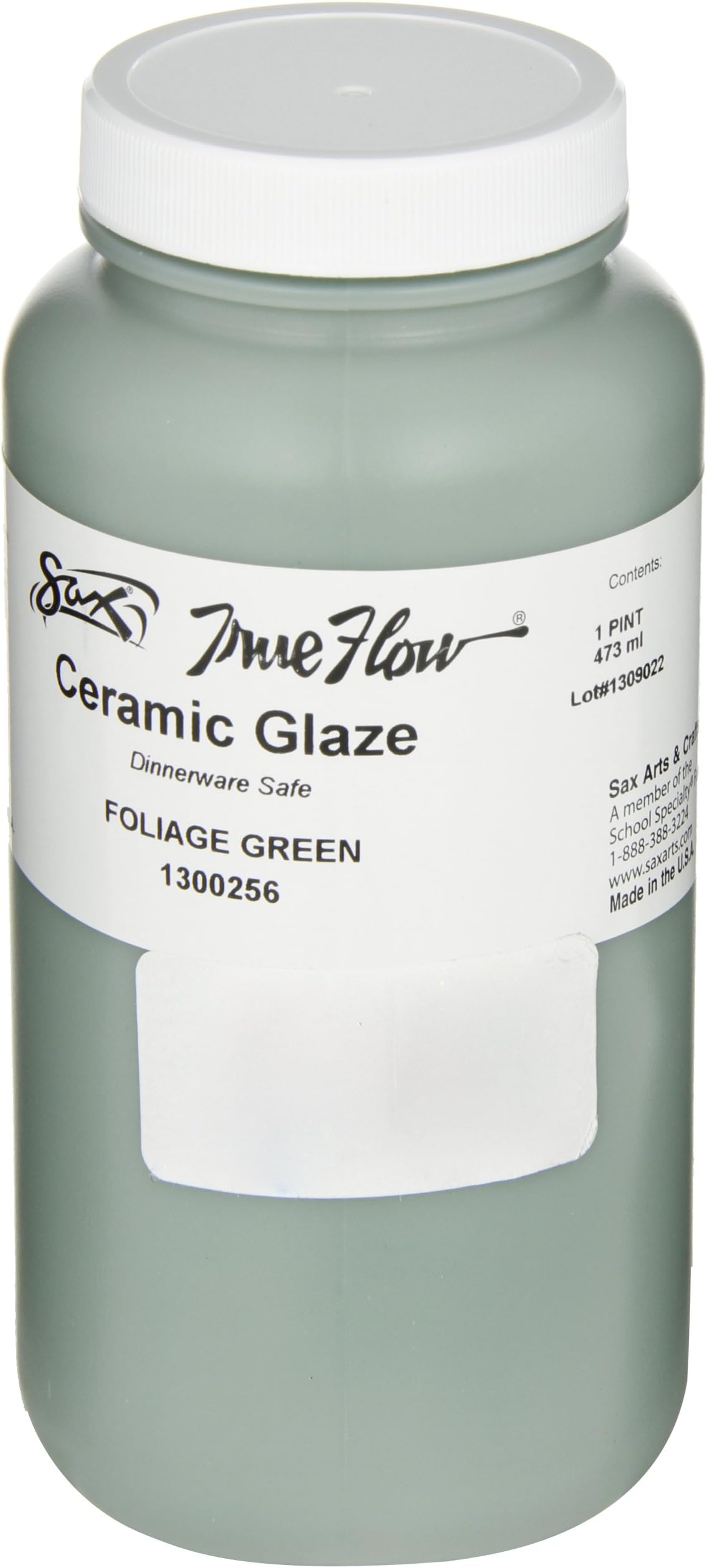 Sax True Flow No Lead Gloss Glaze - 1 Pint - Foliage Green