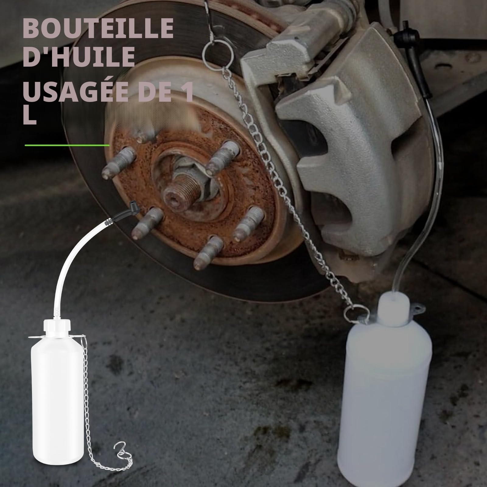 ASUNCELL 3L Vidange Liquide de Frein Manuel, Kit de Purge de Frein Manuel, Universel Purgeur de Frein, Vidange Liquide de Frein Manuel Adaptateur E20 Universel