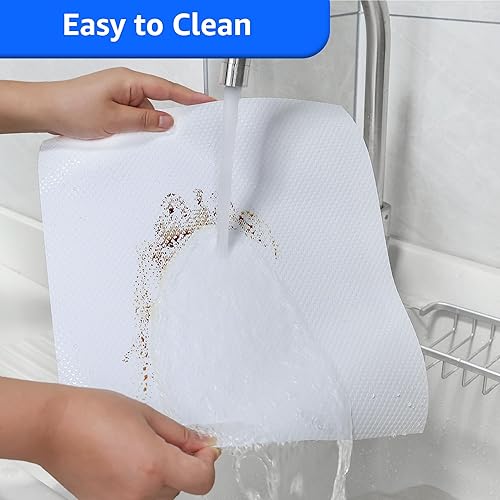 Miniatura 4 de PABUSIOR Shelf Liners White - Forro para cajones de cocina, (15 x 360 pulgadas), enrollable, antideslizante, impermeable, fácil de cortar, lavable,