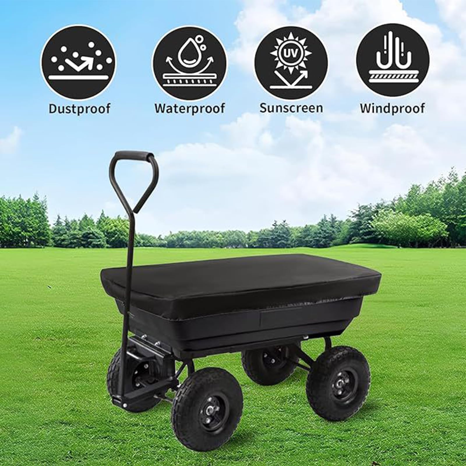 Housse de poussette robuste en tissu Oxford 600D – Résistante au sable, ajustement serré, idéale pour une utilisation en extérieur dans le jardin et la plage