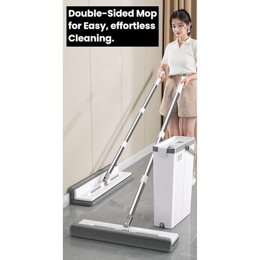 Amazon｜U-VERSE L字型モップクリーニングセット、あらゆる