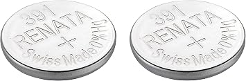 Renata Watch Battery Swiss Made Renata 391 or SR1120SW Or AG8 1.5V 2 Batteries, 391 Or SR 1120 SW