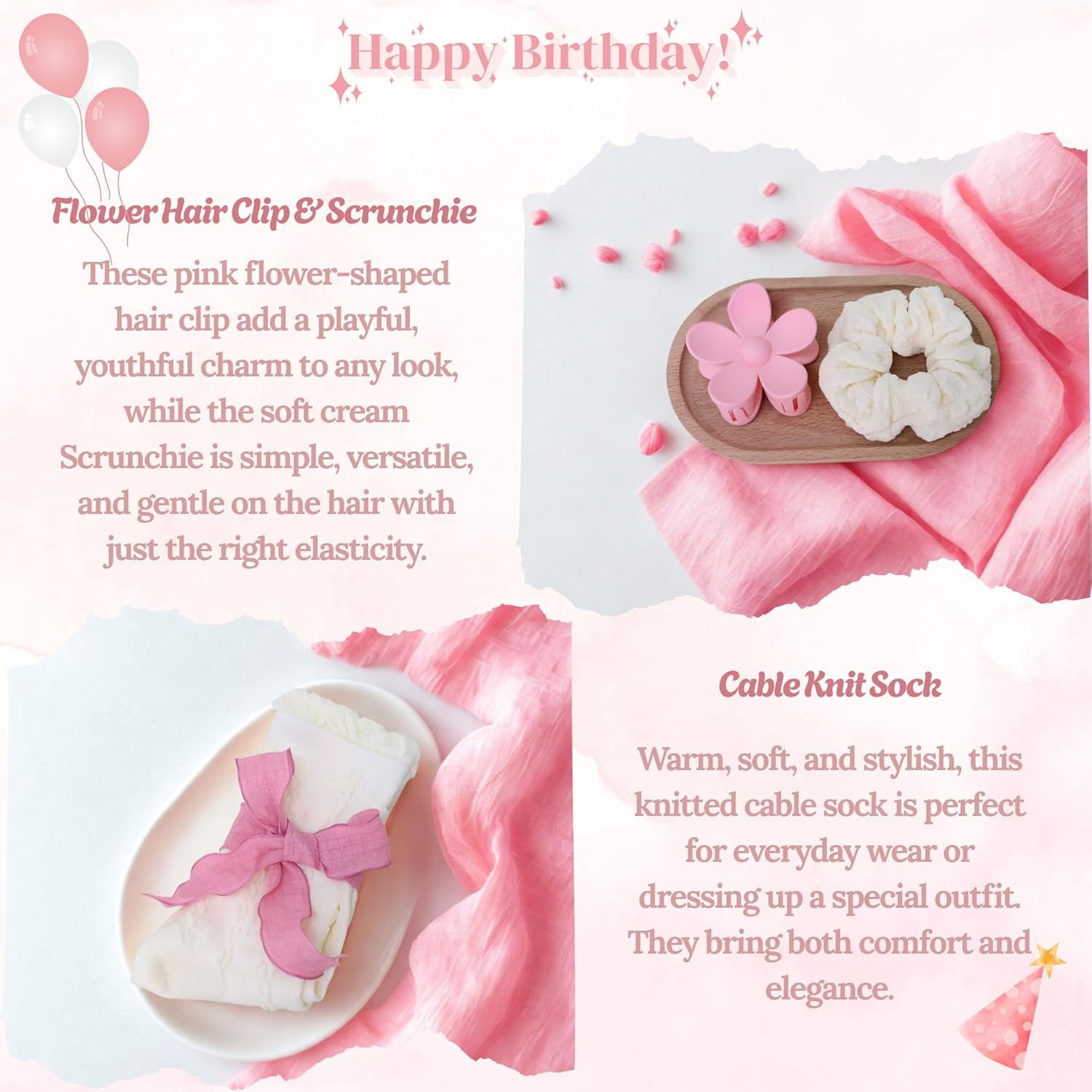 Birthday Gifts for Women - Best Friend Birthday Gifts for Women, Teen Girls, Happy Birthday Gift Basket for Sister, Cute Pink Gifts for Women, Friendship Gift Ideas for Her - Image 5