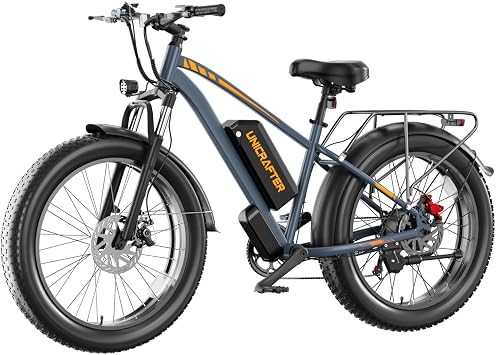 F01 Electric Fat Tire Mountain Bike, 1000W Motor, 48V 18.2AH Battery, 26-Inch Wheels, 50KM/H Max Speed, IP54 Rated, 264.5 LBS Load Capacity Ebike.Safety Tested to UL 2849