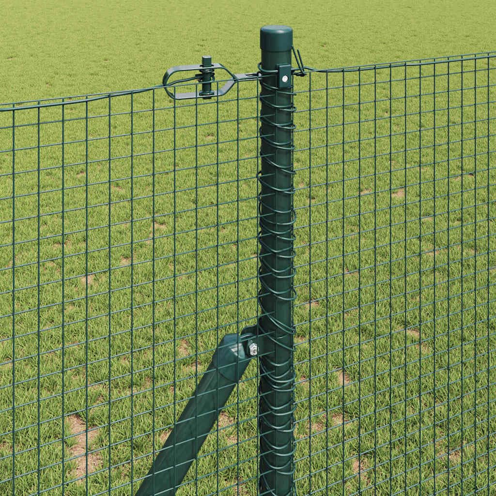 Wytrzymałe ogrodzenie ogrodowe, zielone, 1,2 x 25 m, stal, odporna na promieniowanie UV, warunki atmosferyczne, do ogrodu i na taras, ochrona przed korozją, łatwy montaż