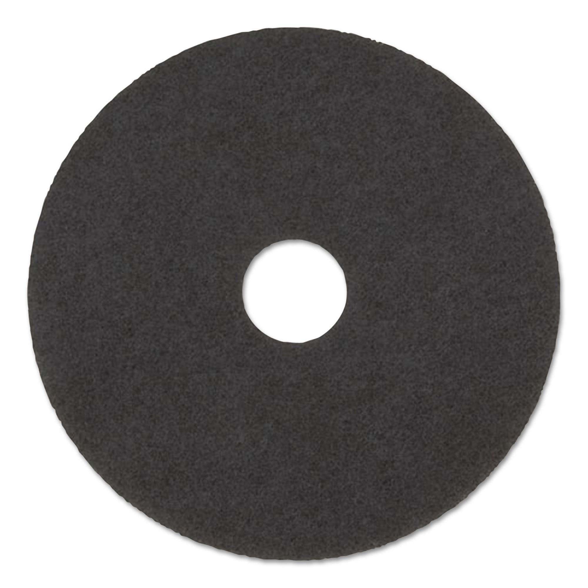 Boardwalk BWK4017HIP High Performance 17 in. Stripping Floor Pads - Grayish Black (5/Carton)