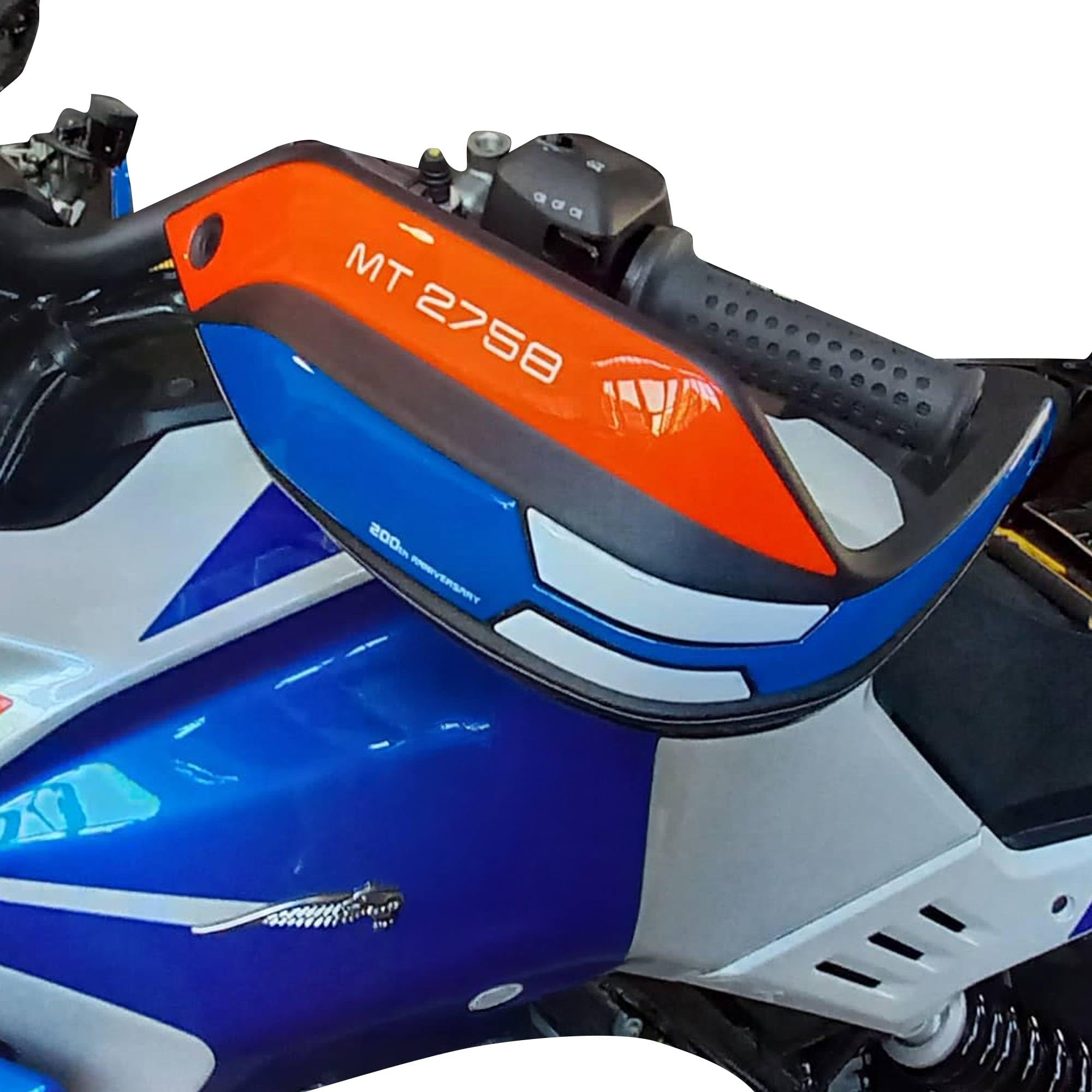 labelbike - Adesivi 3D Moto Paramani Protezione e Decorazione in Resina compatibile con Moto Guzzi Stelvio Duecento Tributo - Colore Nero Blu Rosso