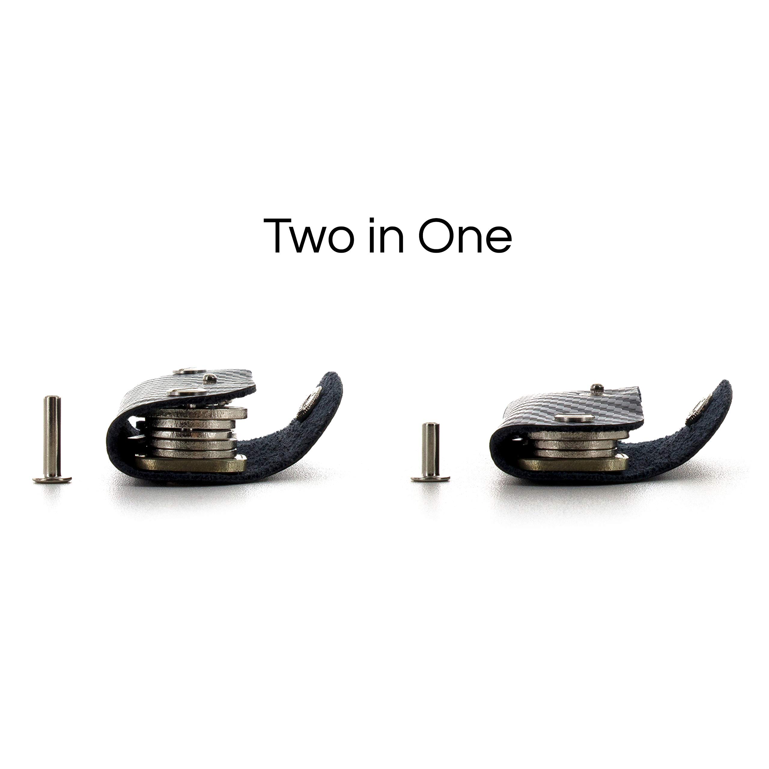 Jaimie Jacobs Key Boy - Key Organizer Schlüssel Organizer Schlüsselmäppchen Smartkey Schlüsseletui Schlüsseltasche aus echtem Leder schwarz