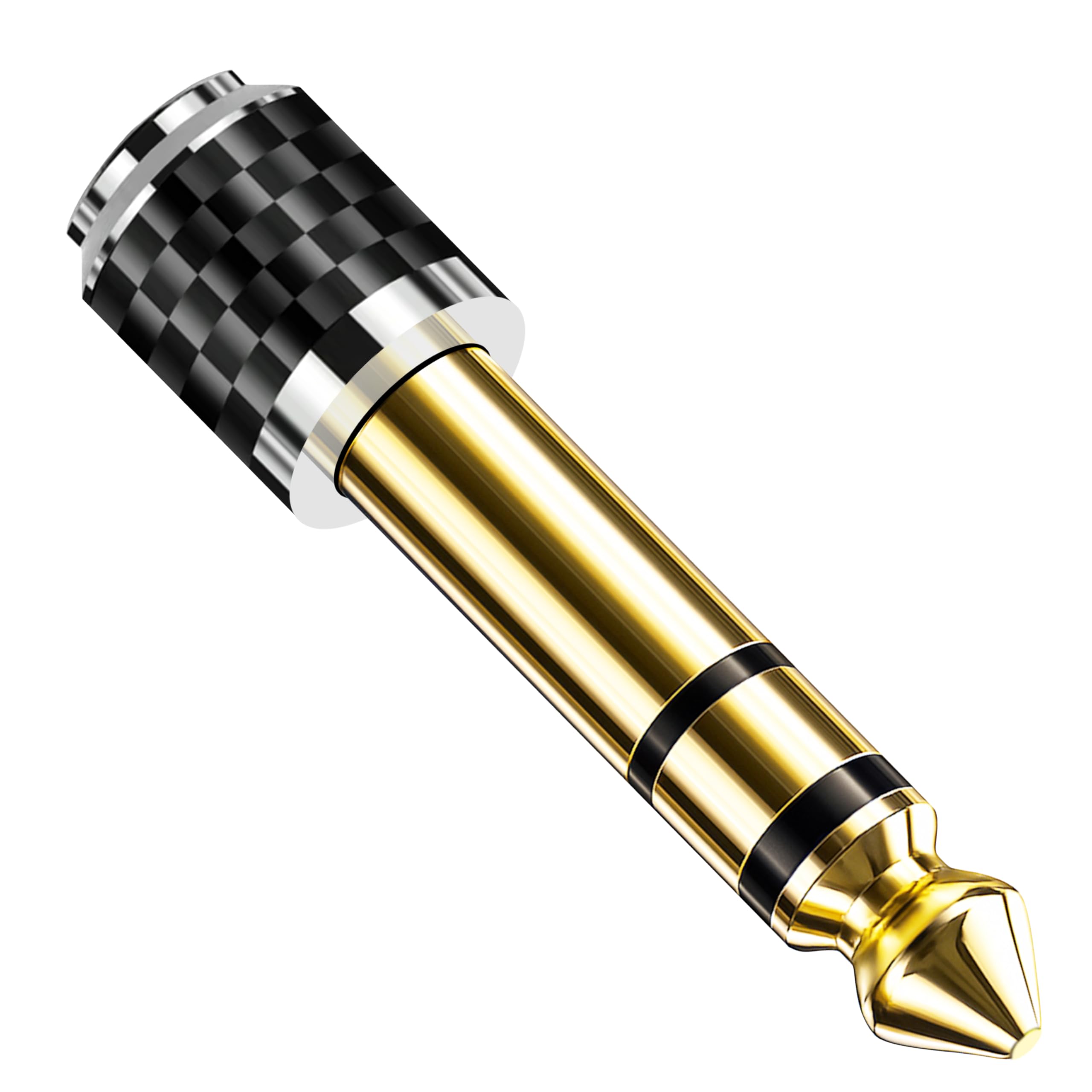 Amazon | Amshn 3.5mmイヤホンジャック(メス) to 6.35mm標準プラグ