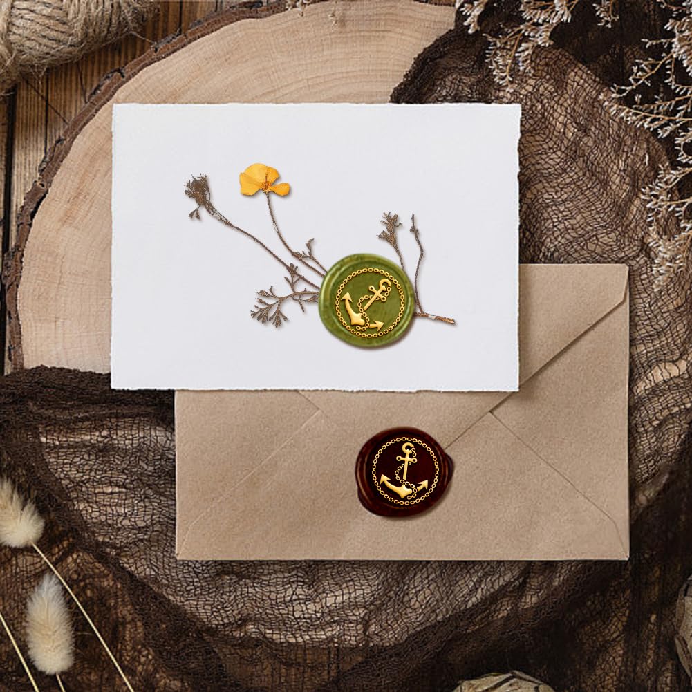 Mini-Wachssiegelstempel Aus Messing 15 Mm – Vintage-Design Für Einladungen, Karten & Geschenke