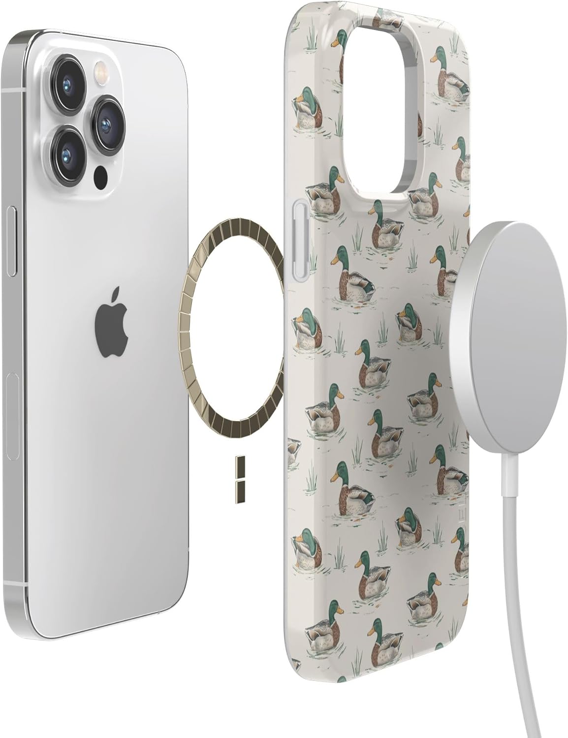 Casely iPhone 14 Pro Max Case | The Boyfriend Collection | Mallard & Co. | Compatible with MagSafe | Classic Ultra Thin Design