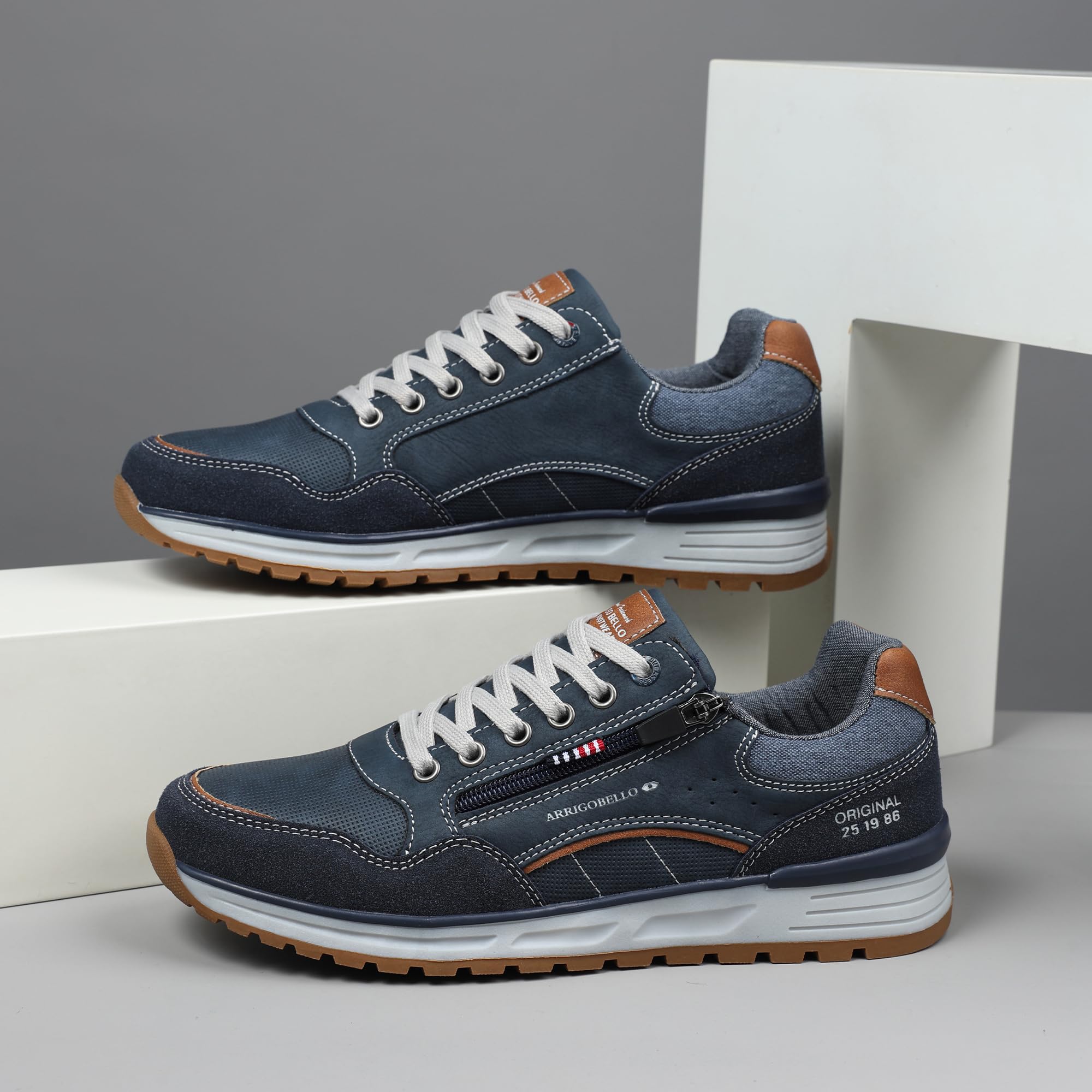 ARRIGO BELLO Herren Sneakers Freizeitschuhe Schuhe Wanderschuhe Laufschuhe Wanderschuhe Laufschuhe Leichtgewicht Outdoor Gemütlich Größe 41-46
