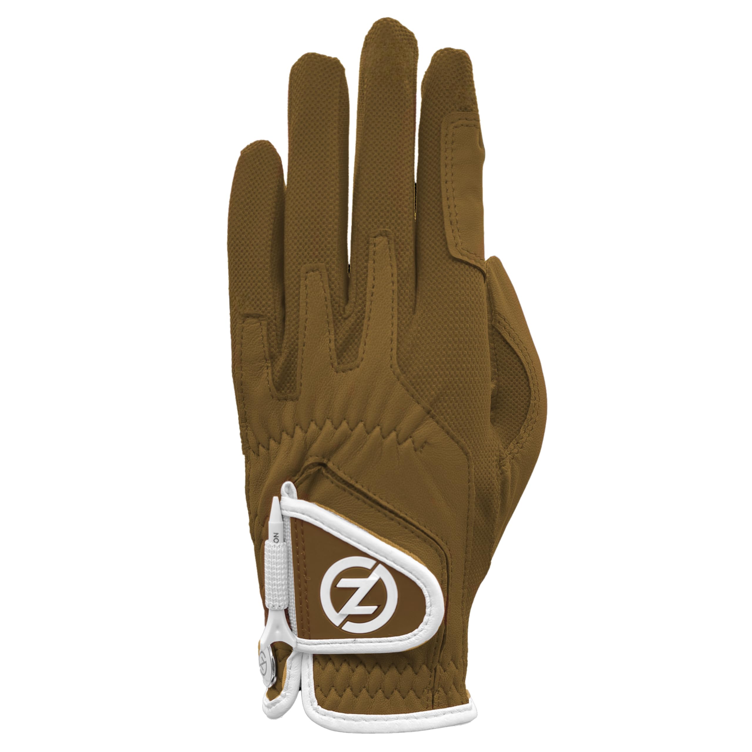 Zero Friction Ladies Cabretta Elite Left Hand Golf Glove, One Size, Tan