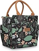 Vista 18 de Joymee - Lonchera térmica reutilizable, a prueba de fugas, grande, espaciosa, para adultos, con soporte para botellas y bolsillos laterales