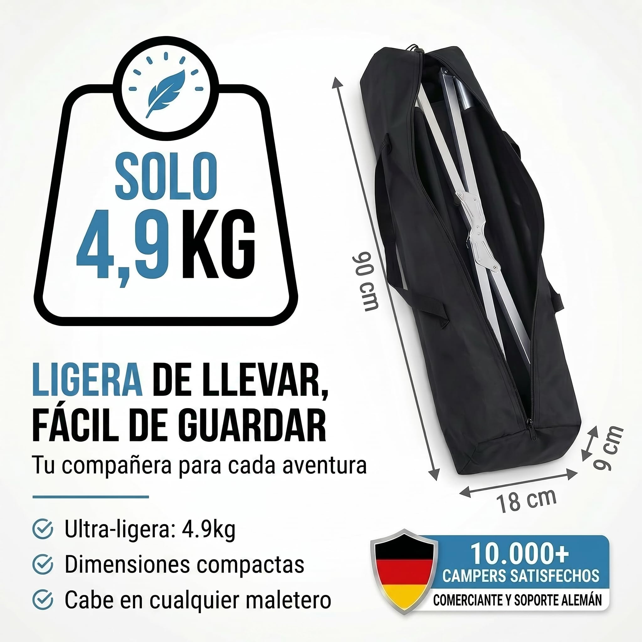 Cama Plegable de Aluminio para el ejército - Cama de Camping Plegable y Cama para Invitados