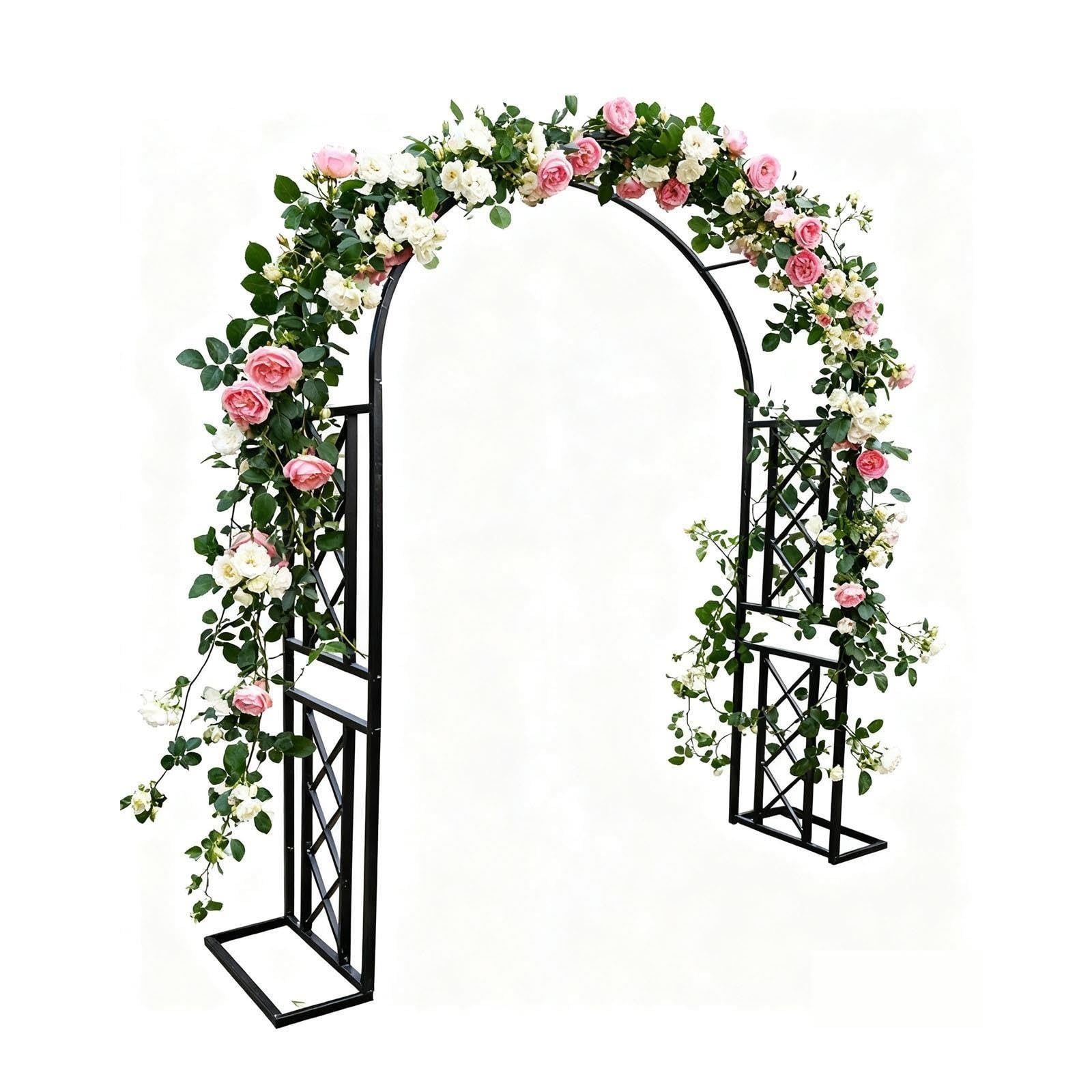 Arco in Metallo per Pergolato da Giardino, arco a Traliccio in Metallo