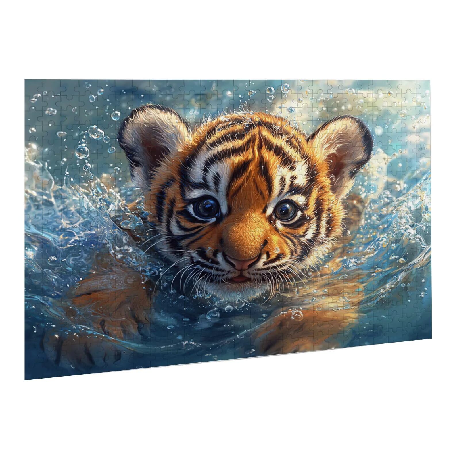 Jigsaw Puzzle, 4000 Pezzi Puzzle Classici, Tigre Puzzle Rilassamento Intelligence, Mpossibile Difficile Puzzles impegnativo per adulti Puzzles per Gioco Familiare, Regalo per Amore Amico Animali K0F39