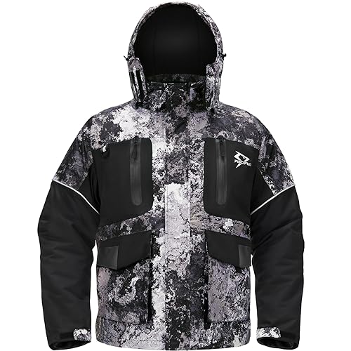 Piscifun Ice Fishing Jacket, Floating Waterproof Ice Fishing Coat, Insulated