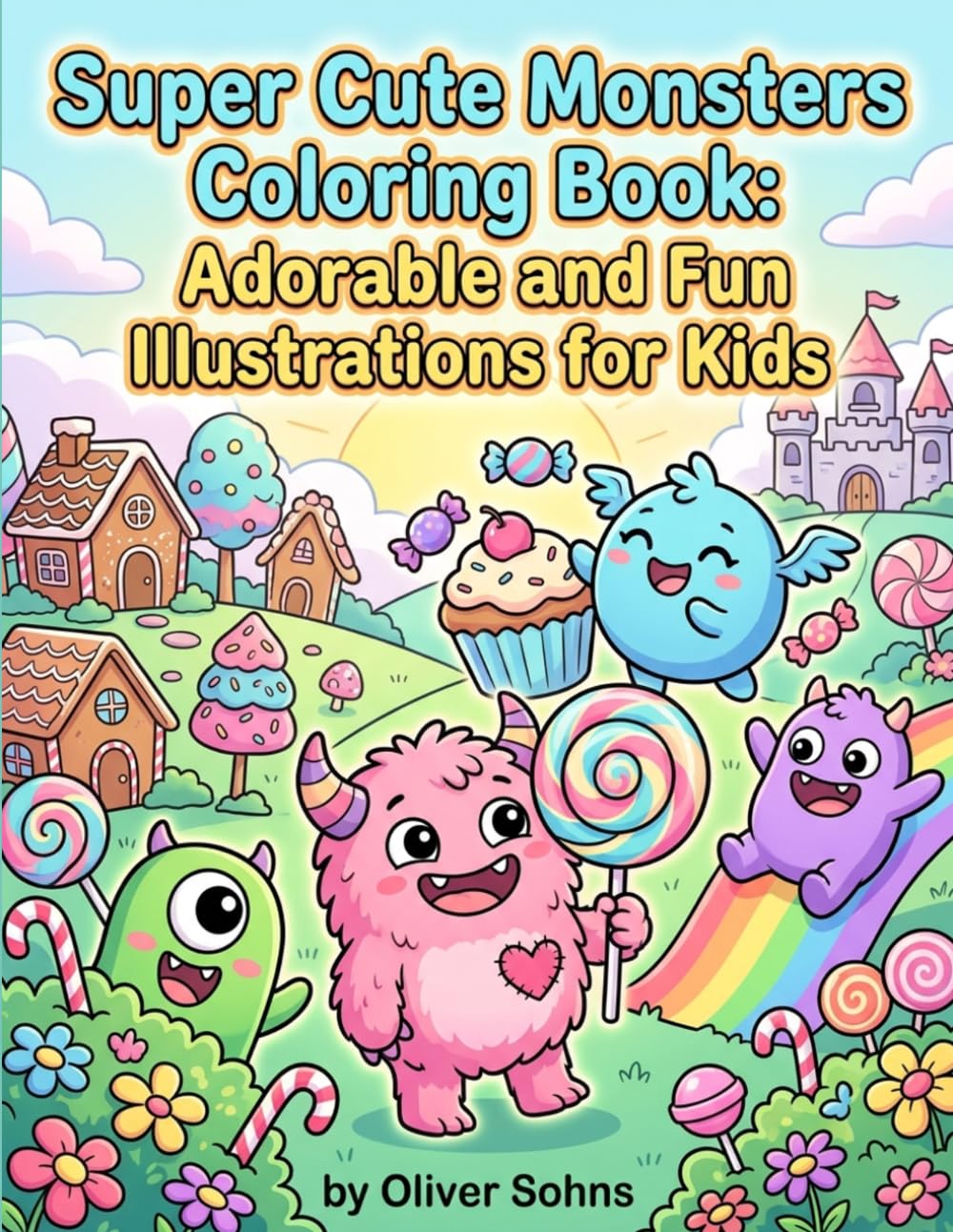 Super Cute Monsters Coloring Book: Adorable and Fun Illustrations for Kids: Spark Creativity and Imagination with Whimsical Monster Designs for All Ages (Colouring Books for Kids 2+)