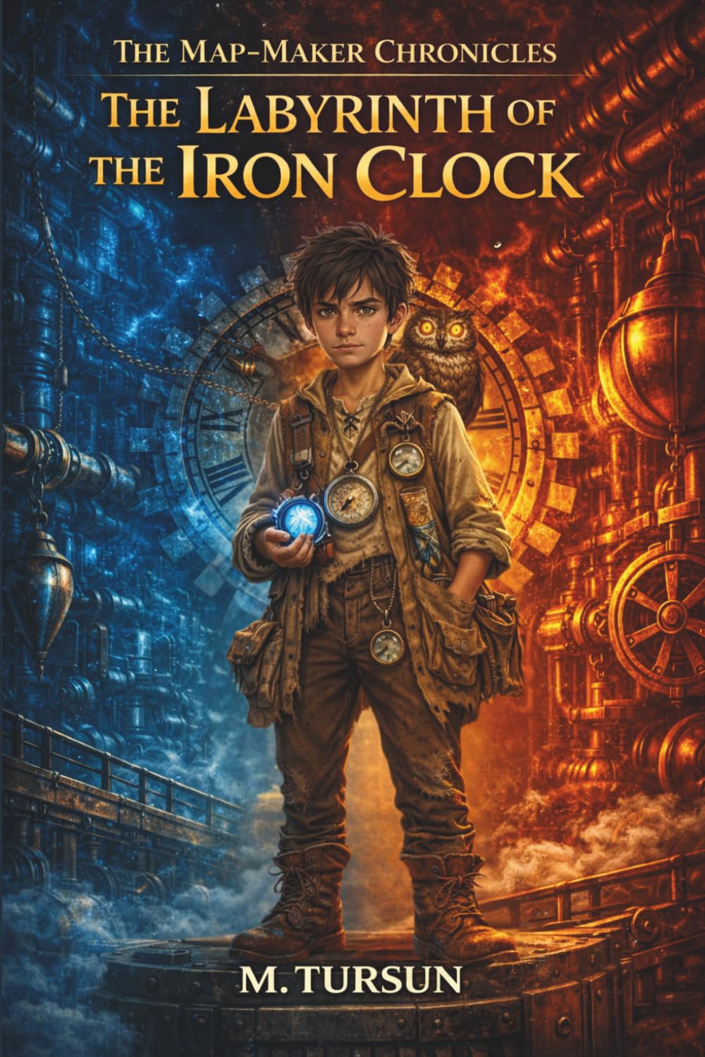 The Labyrinth of the Iron Clock: A Middle Grade Fantasy Adventure Book for Boys About Discipline, Perseverance, and Growth (The Map-Maker Chronicles)