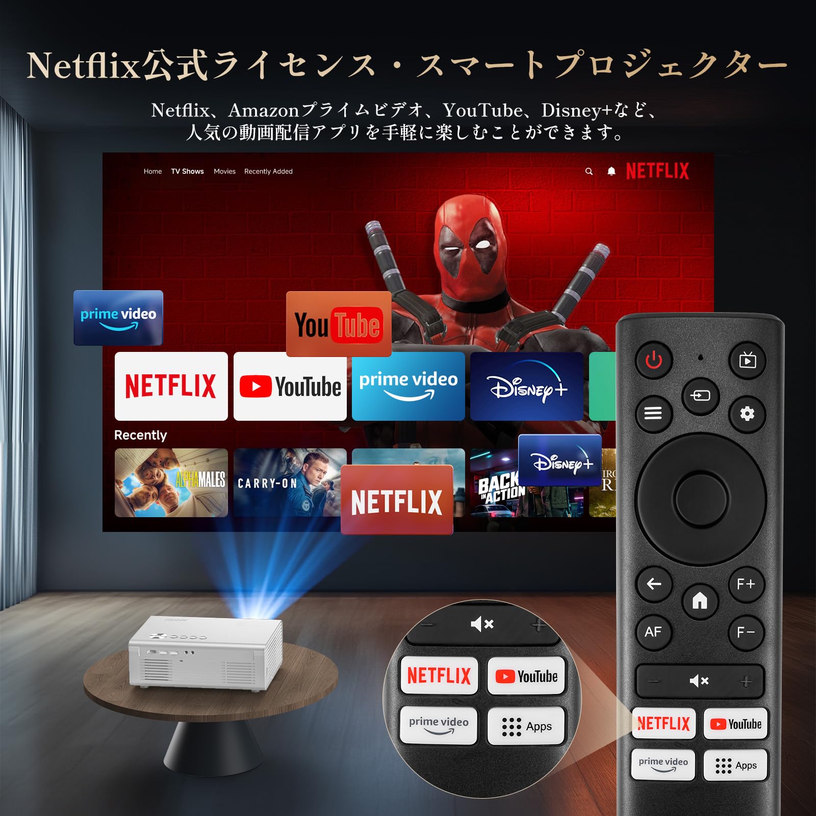 iSinbox 4Kプロジェクター 本体 Amazon.co.jp: プロジェクター 4K iSinbox 家庭用プロジェクター