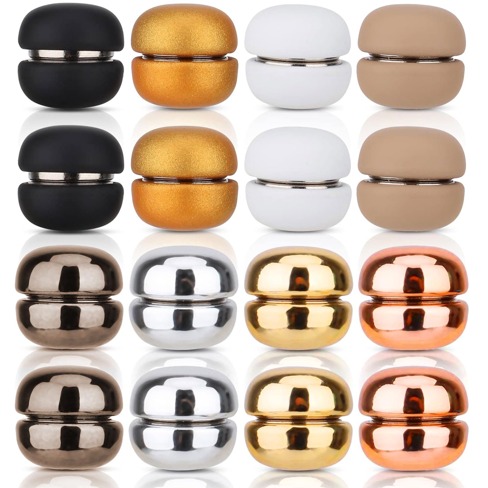 16pcs Hijab Magnets, Strong Magnets Hijab Pins Hijab Magnets for Women Multi Purpose No Snag Hijab Magnets Colorful Pinless Brooch Small Magnetic Scarf for Women Men Shawl Scarves Clothes