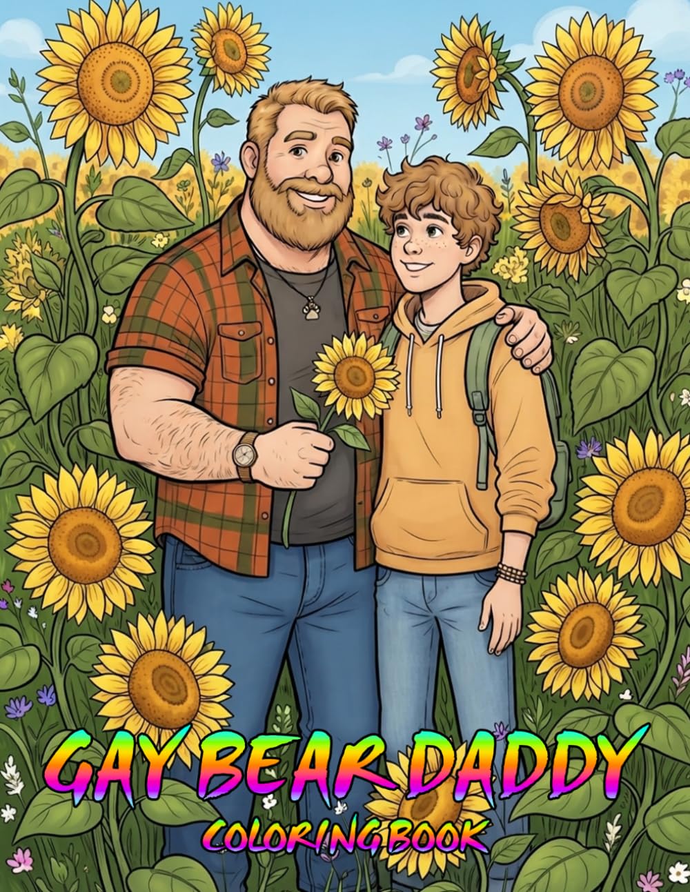 Gay Bear Daddy Coloring Book: Adult Gay Coloring Book With 30+ Bearded, Rugged And Handsome Bear Daddy Coloring Pages For Relaxation And Stress Relief
