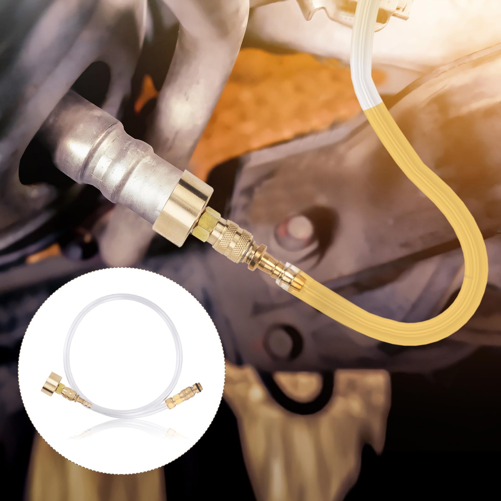 4szt Częściowy Zestaw Hydraulicznego Układu Kierowniczego, Zestaw Seastar z Mosiężnym Złączem Obrotowym Kompatybilny z Wewnętrznymi Zewnętrznymi Silnikami Rufowymi Seastar Sterami Rufowym