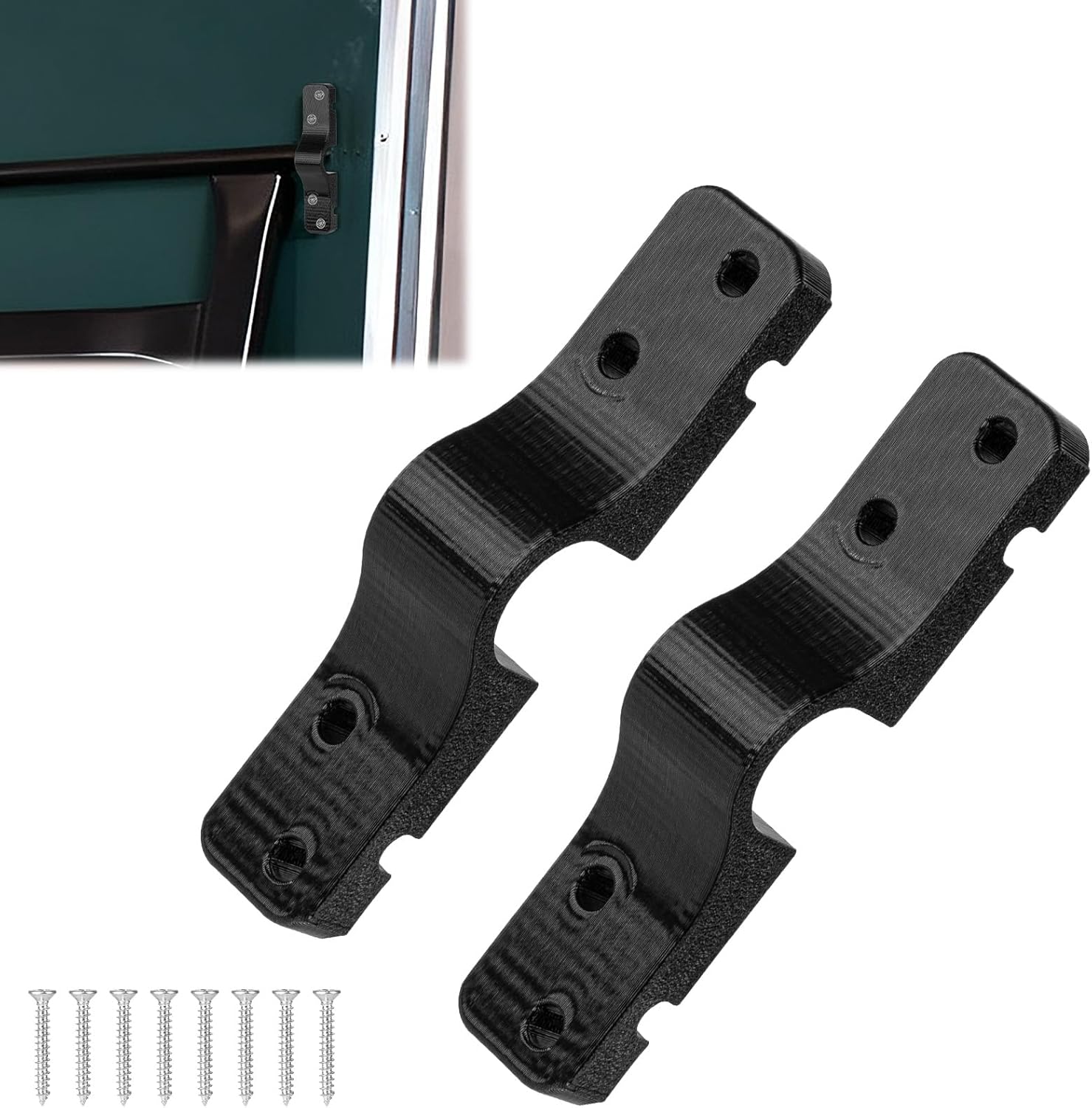 2 Pcs Replacement Bracket Holder Set Compatible with Kettler Ping Pong/Table Tennis Table, Fits 18mm Round Bars