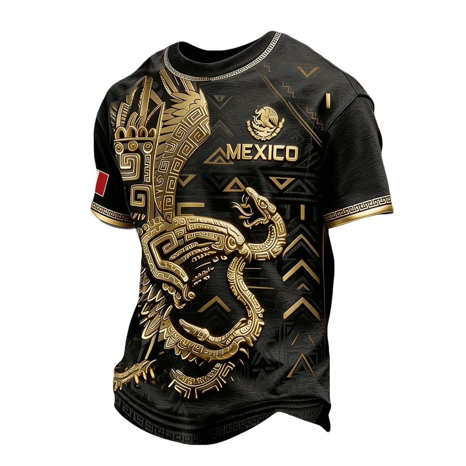Football Fan 2026 T-Shirts Mens Mexico Football Fans Top Soccer Match Shirts Summer Casual Round Neck Tee Top Sport Workout Short Sleeve Shirt Mexico Supporters Tees for Athletic Hiking Running