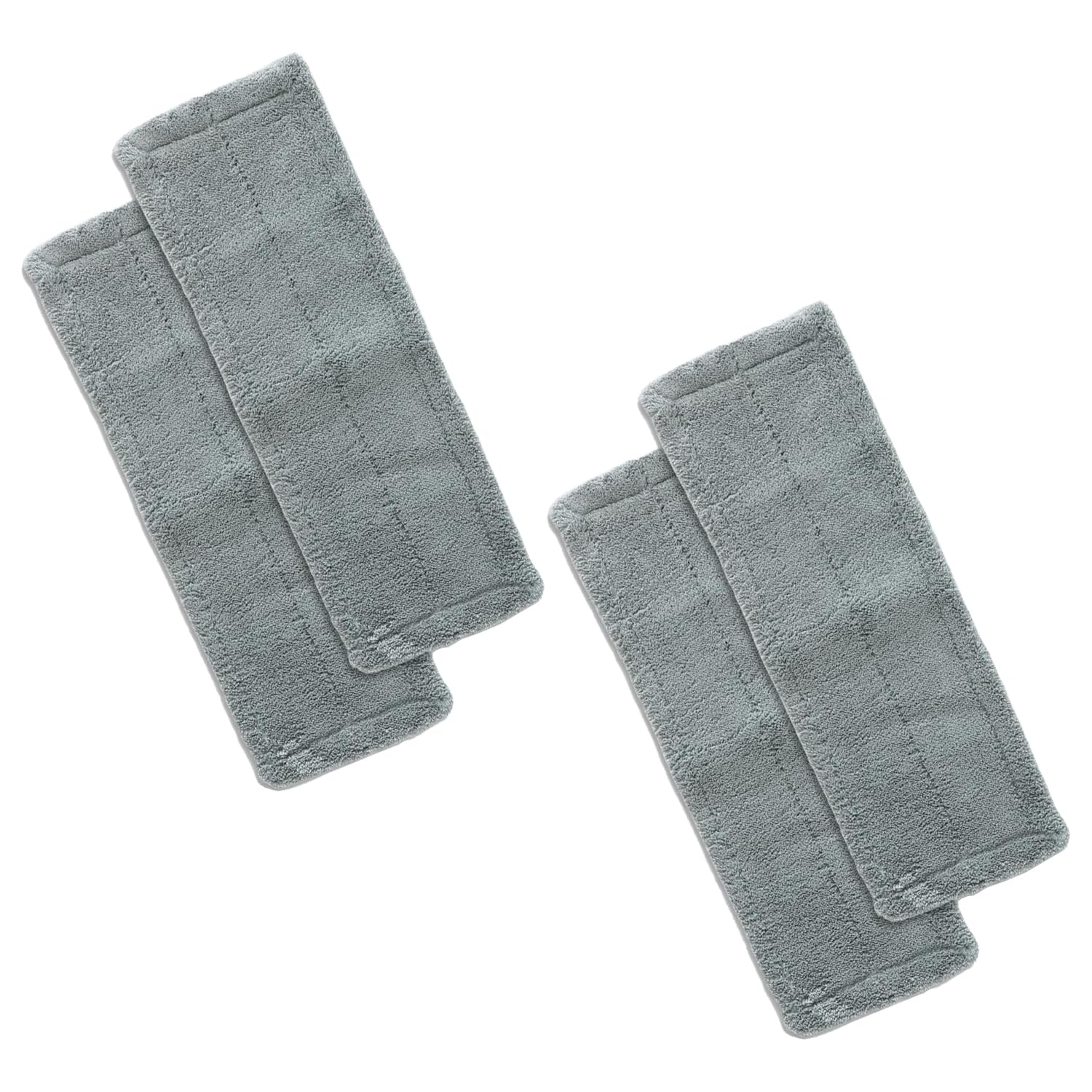 Kuber Industries Flat Mop Refill Pad | Microfiber Wet and Dry Mop Refiller Pad | Flat Mop Heads | Super-Absorbent | Compatible for All Types of Floors | SHPTNTSHR1 | Pack of 4 | Gray (B0CNRR8331) Amazon Price History, Amazon Price Tracker