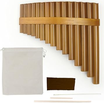 Chinese Traditional Musical Instrument 15 Pipes Pan Flute C Key Pan Pipes Woodwind Instrument Left Hand