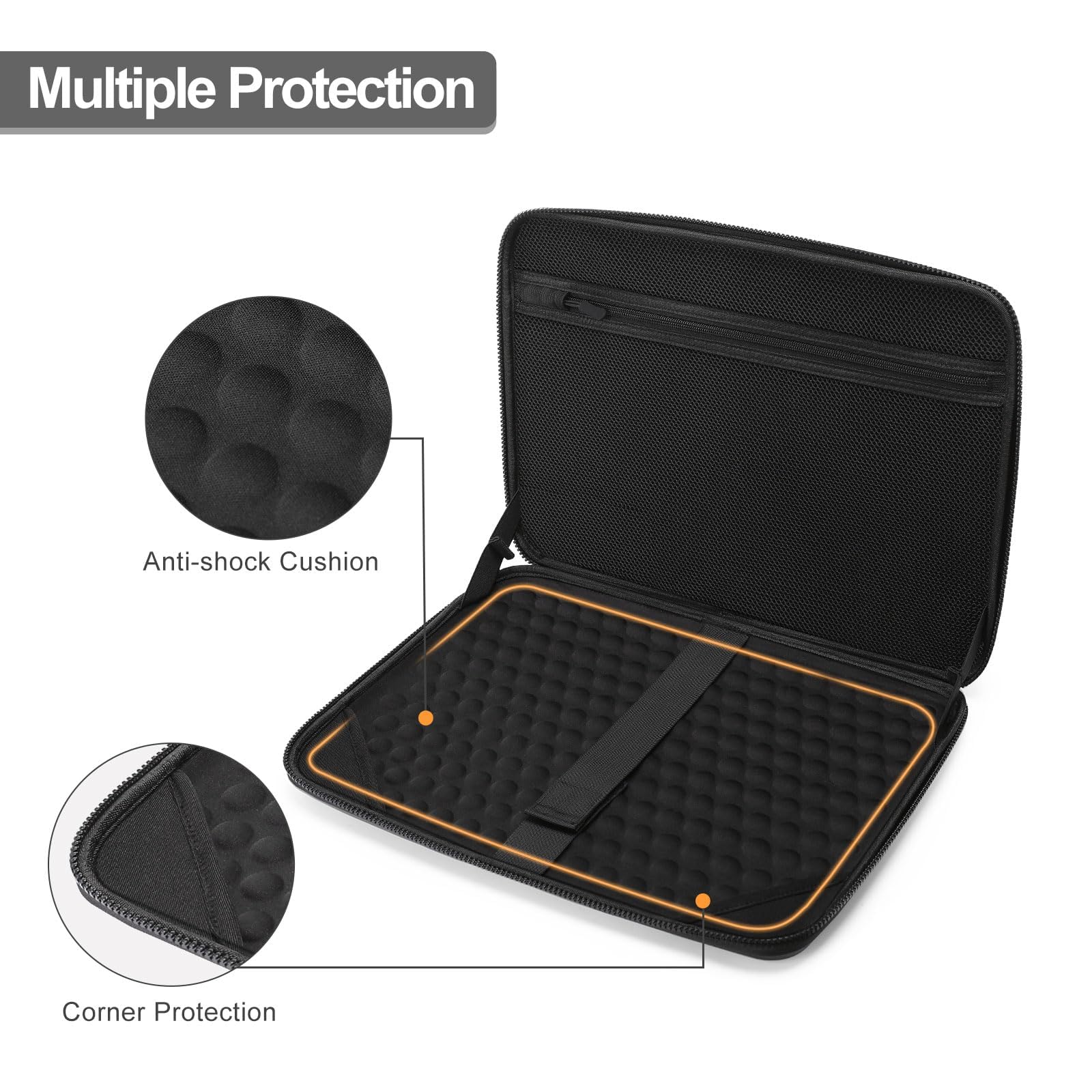 MOSISO Hartschale Laptoptasche, Laptop Schultertasche