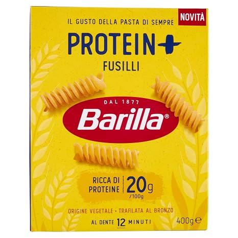 Italian Gourmet Bundle Protein Pasta 12 x 400 g + Italian Gourmet Polpa - High Protein Pasta Protein-Rich Pasta Mixture Fusilli Penne Spaghetti Fitness Nutrition Protein-Rich Food Set