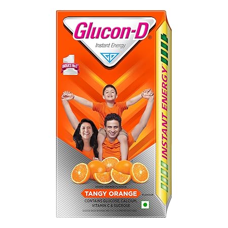 Glucon-D, Orange flavoured Glucose Based Beverage Mix - 1 Kg Carton