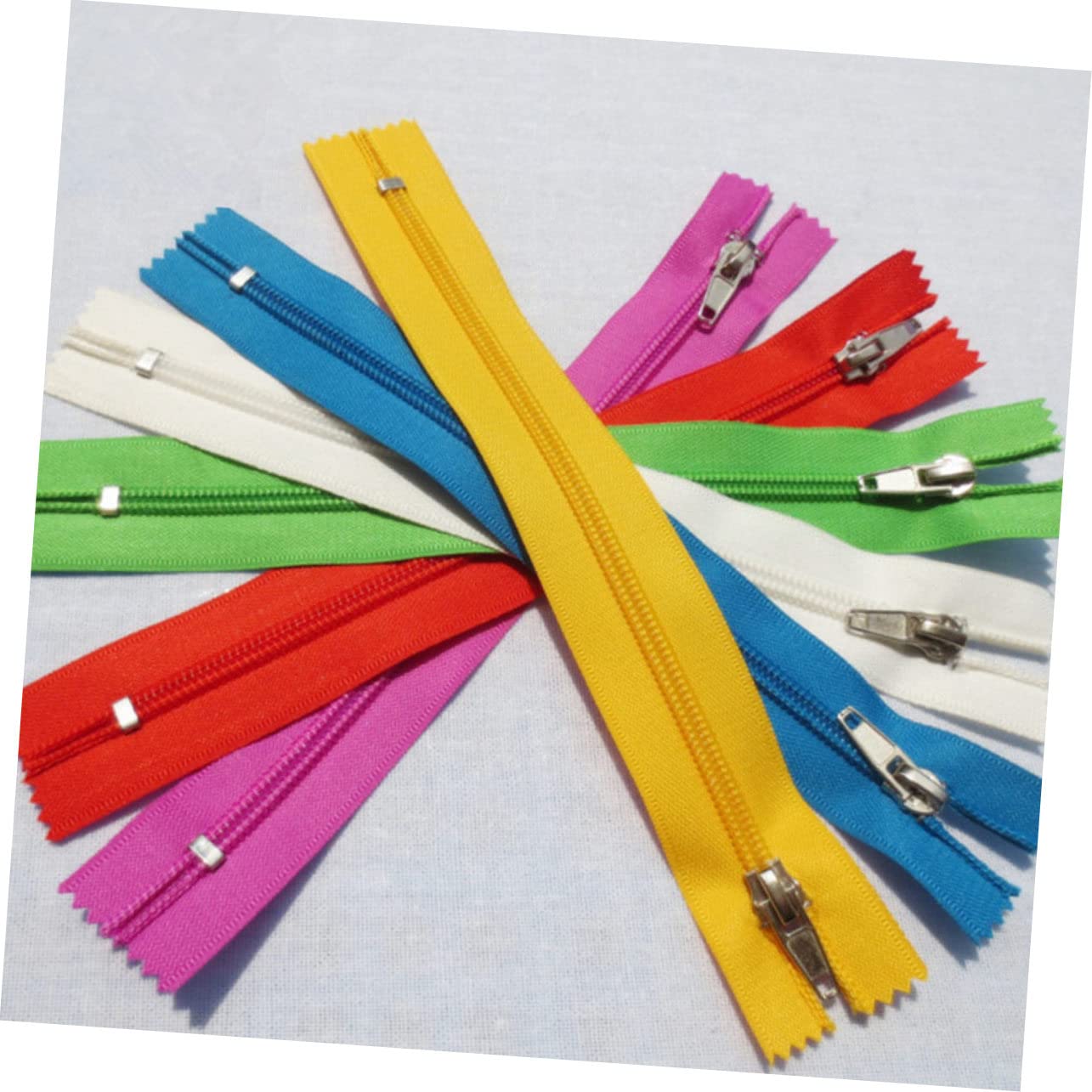 Cerniera Fai da Te Colorata in Nylon, 100 Pezzi, 2, 6x22, 5 Cm