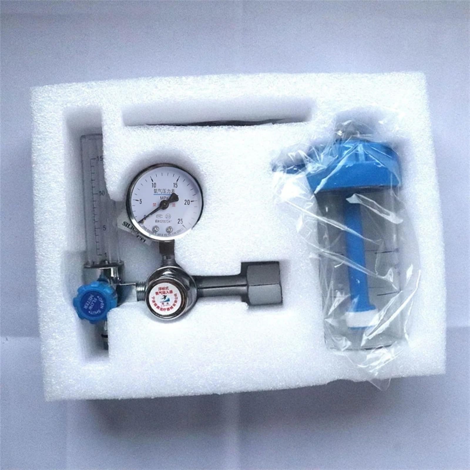 Buoy Type Inhalator Absorber Meter Pressure Gauge Reducing for Valve Regulator 8 Hospital Home