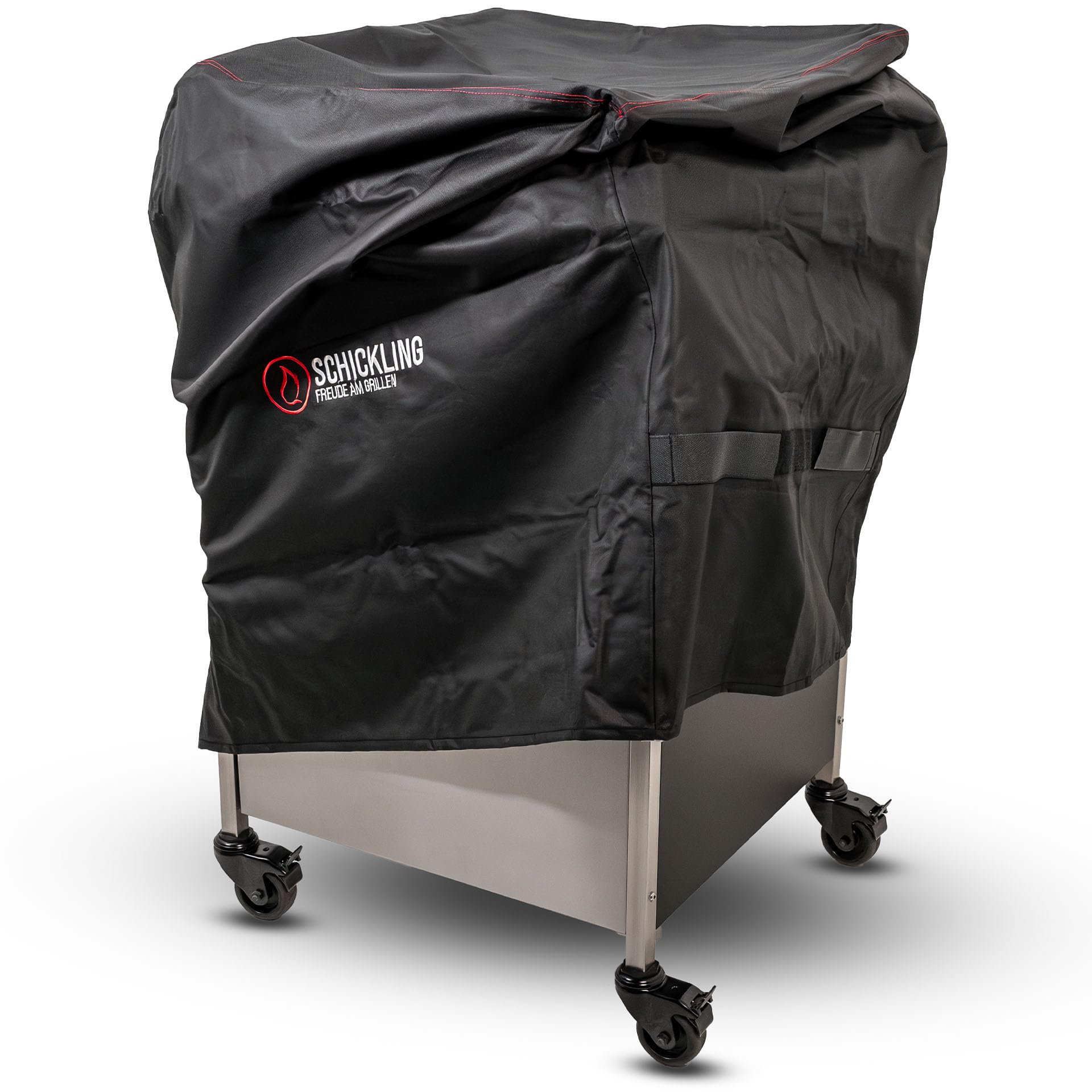 Schickling Grilltisch Grillabdeckung Wetterfest Klein - Abdeckung für Beistelltisch Grillwagen - wasserdichte Grilltischhaube - BBQ Cover - 76 x 58 x 104 cm - UV Beständig - Passend für Small Buddy
