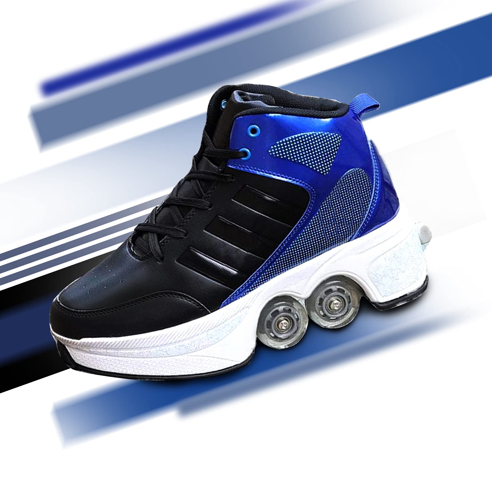 Automatic Walking Parkour Shoes Invisible Pop Out Wheel Roller