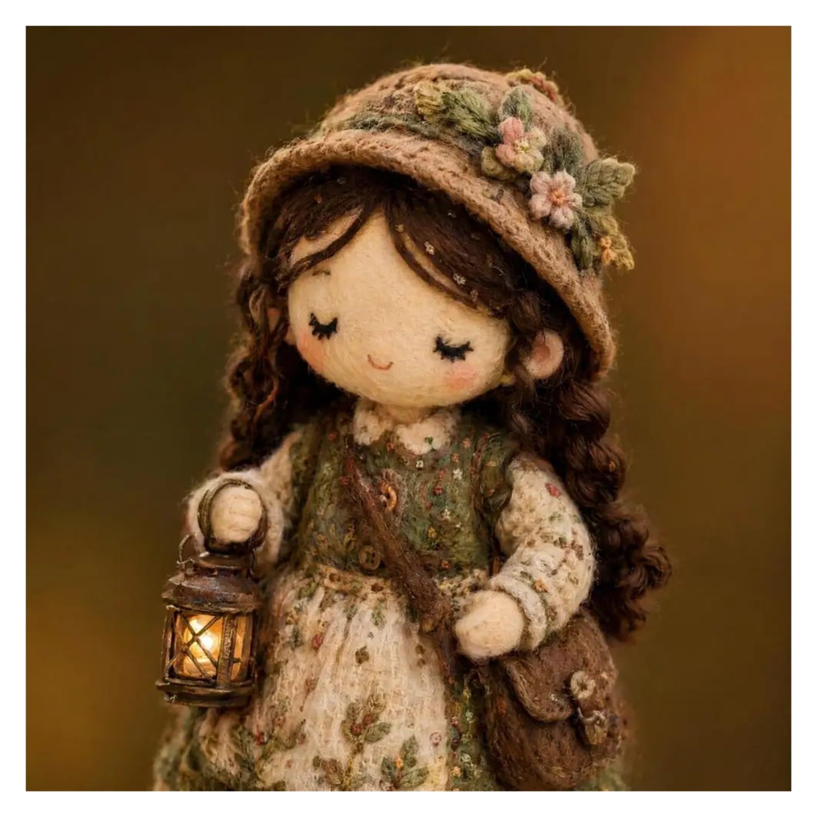 kit de tela para acolchar diy Kit De Bricolaje for Patchwork for Niña | Con agujas de tela precortadas, juego de manualidades de costura 3d for decoración del hogar, bosque(A)