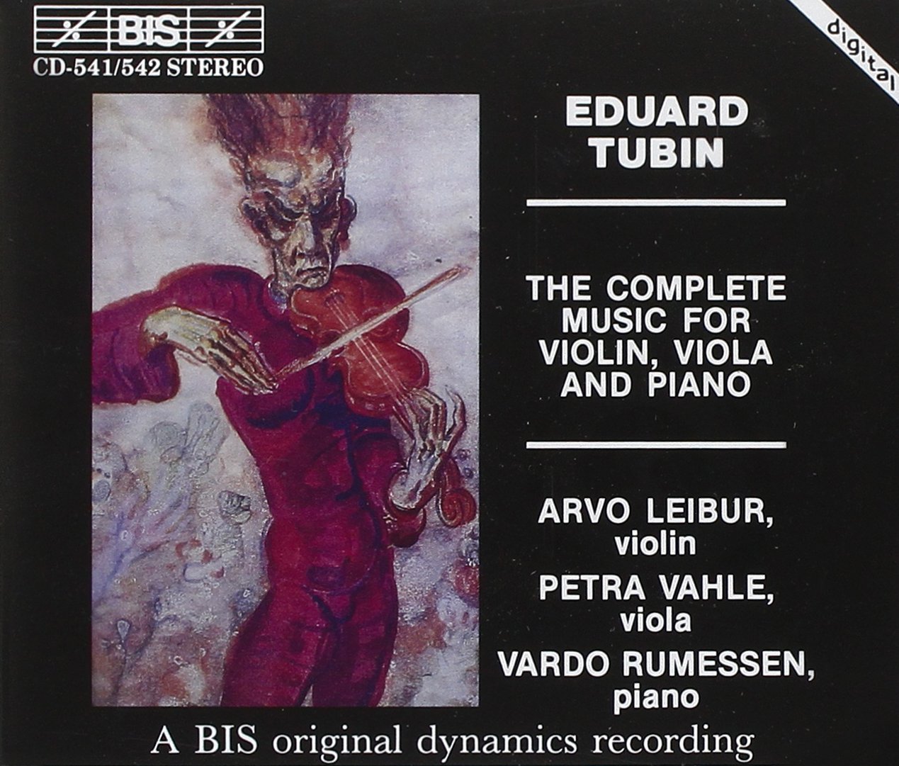 Tubin: The Complete Music for Violin, Viola and Piano