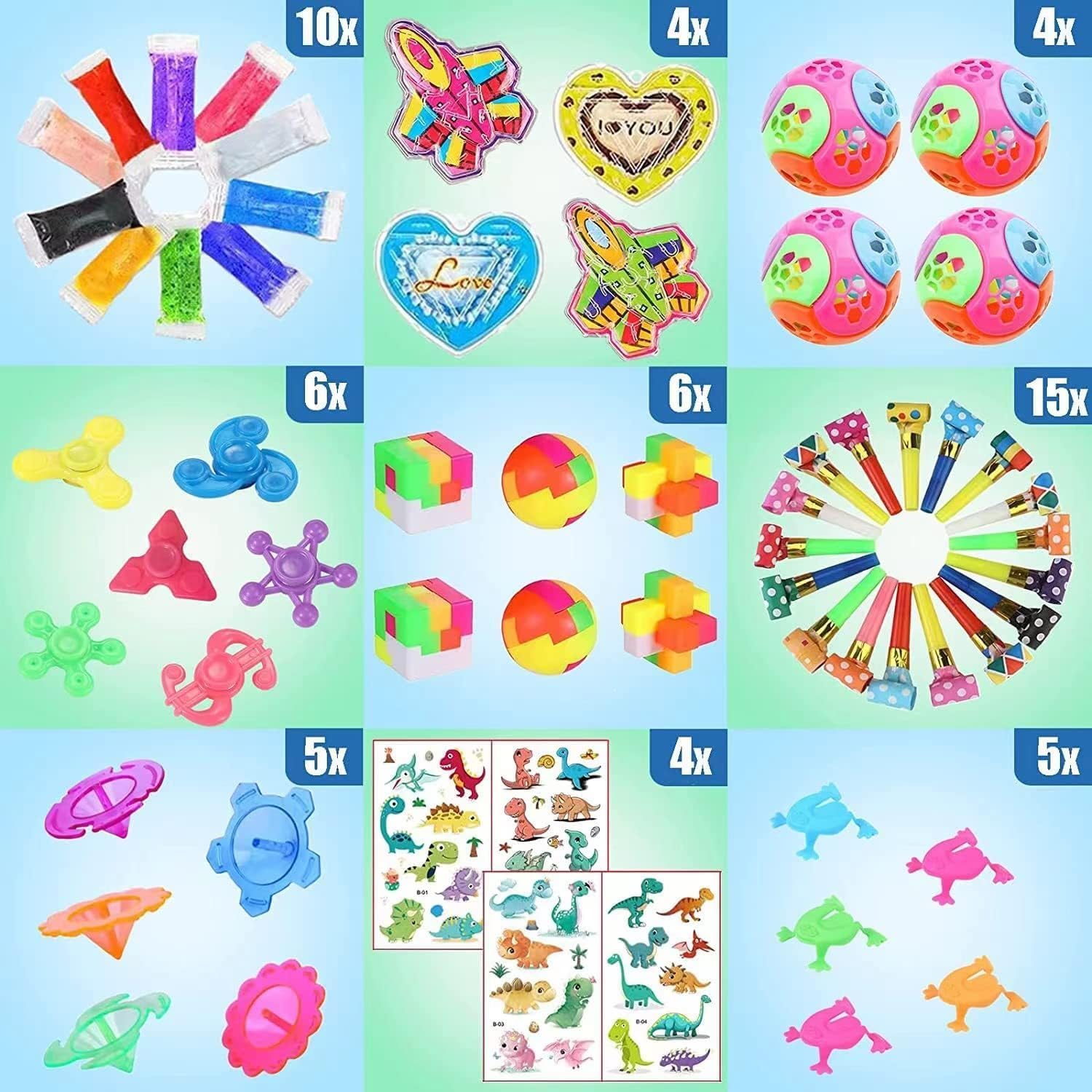 BOBBYQ® Kids Party Favors – 120 PCS Colorful Sticker Sheets for Boys & Girls – Birthday Goodie Bag Fillers, Pinata Stuffers, Classroom Rewards, School Gifts, Toys & Prizes