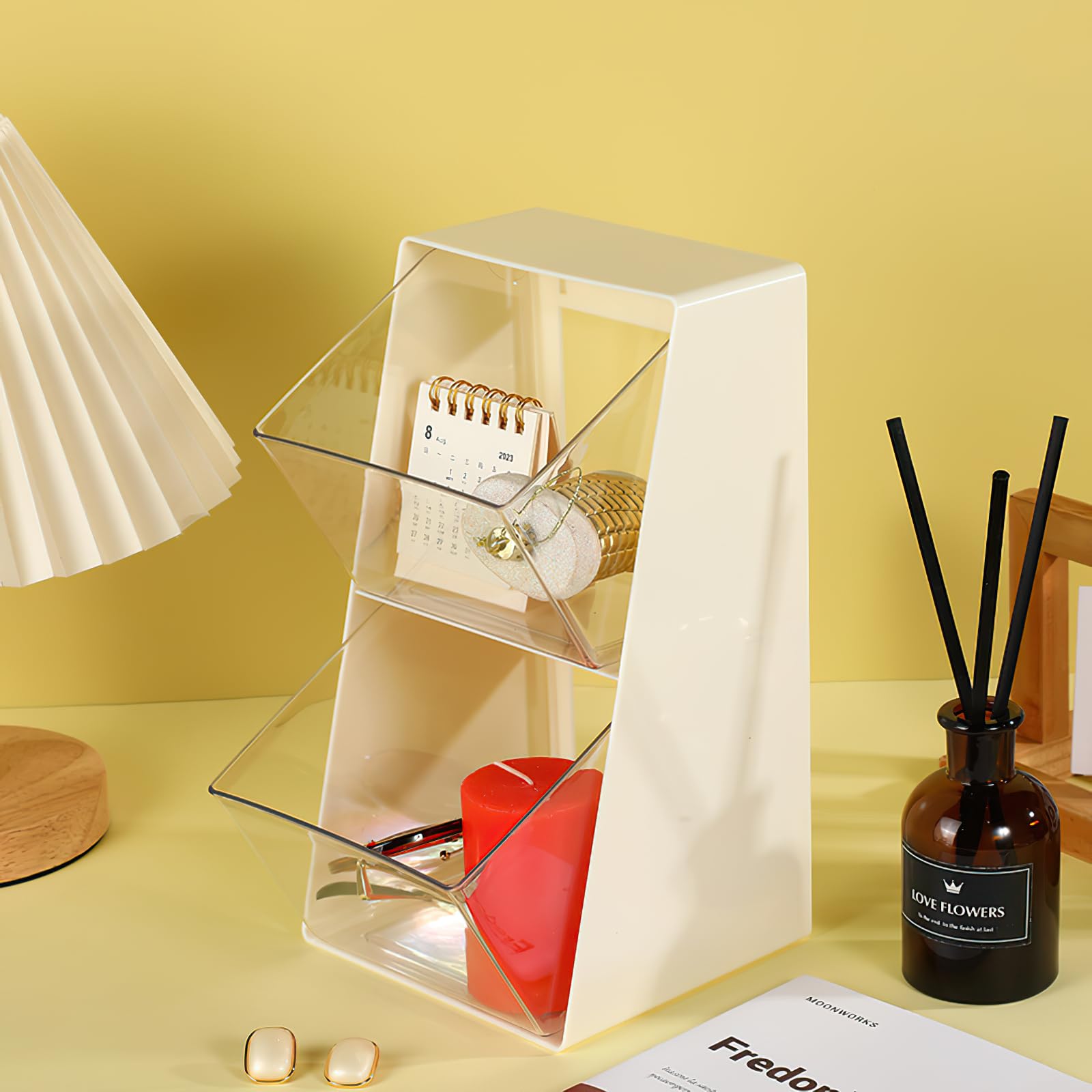 Amazon.co.jp: 卓上小物ケース 小物入れ引き出し レターケース 書類