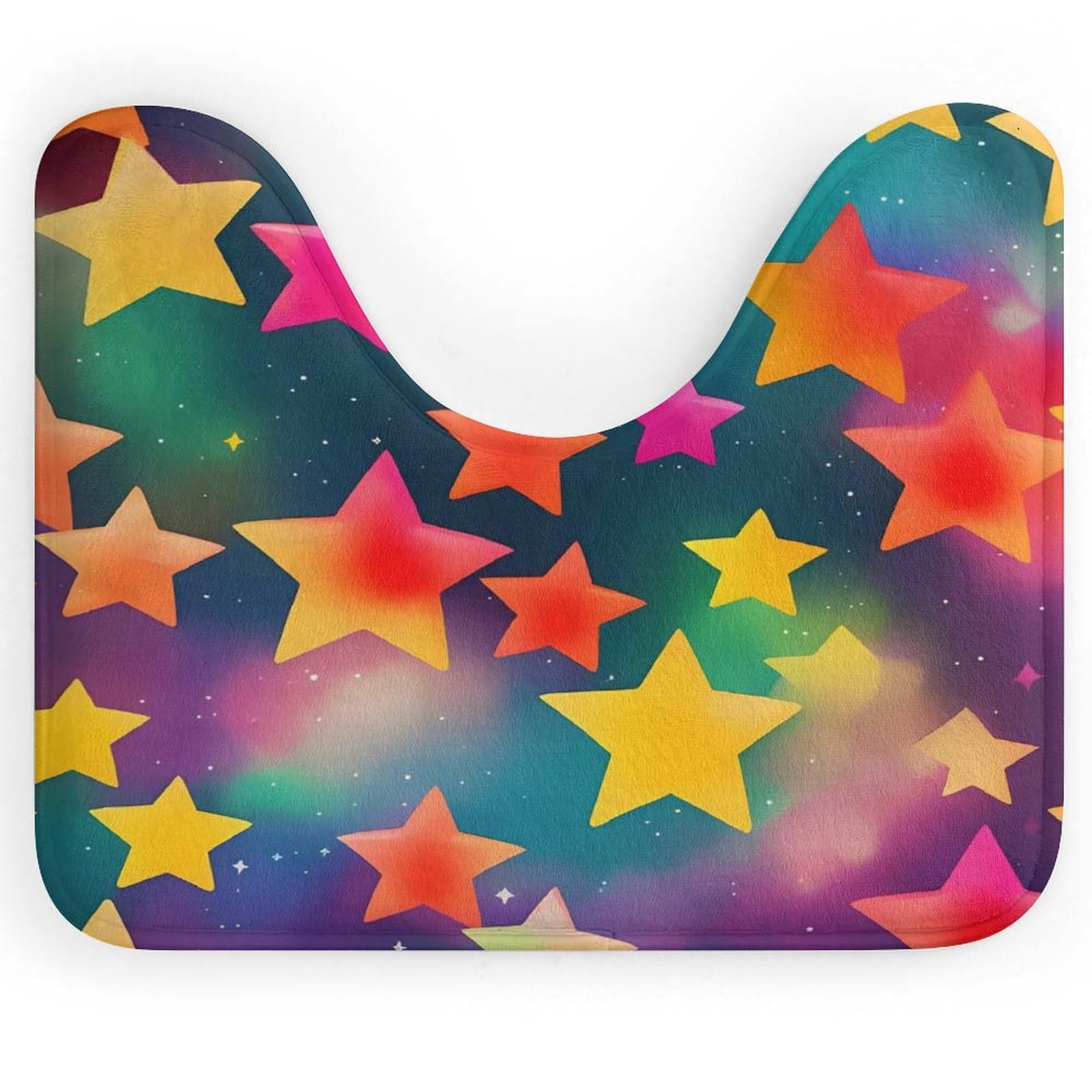Tapis de toilette arc-en-ciel pour une salle de bain joyeuse