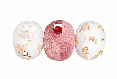 Handmade Mamaroo Balls Replacement Toy Balls for Mamaroo 4moms swing Removable Toy Balls with Crinkle Rattle Sounds