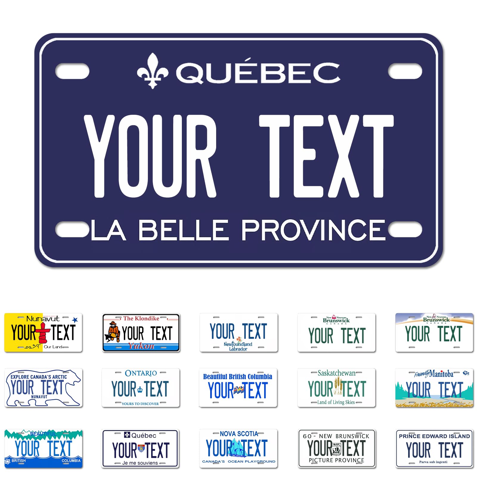 Ontario License Plate, 6"×12" Custom License Plate — view 6
