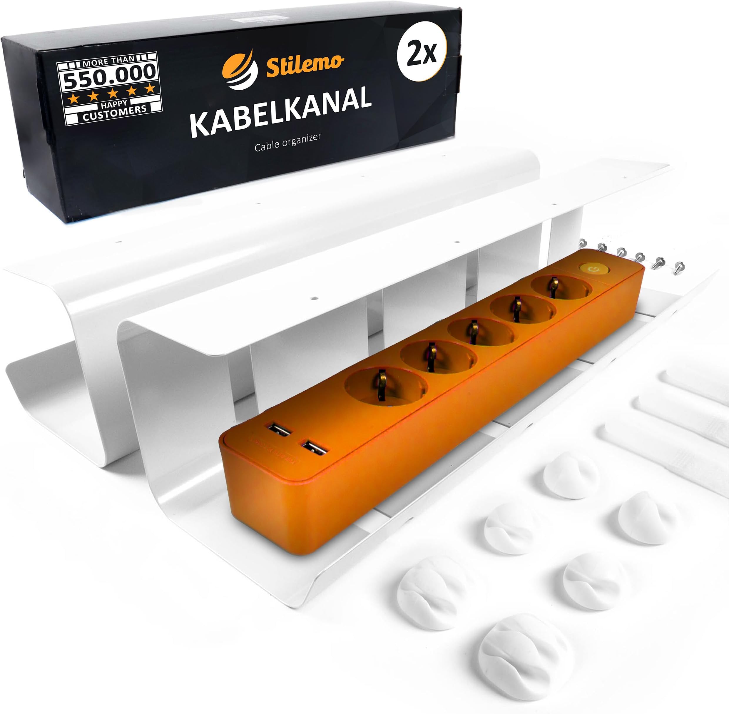 XL kabelgoot bureau TÜV-getest 100cm lengte voor ideaal kabelmanagement XL kabelgoot bureau TÜV-getest 100cm lengte voor ideaal kabelmanagement