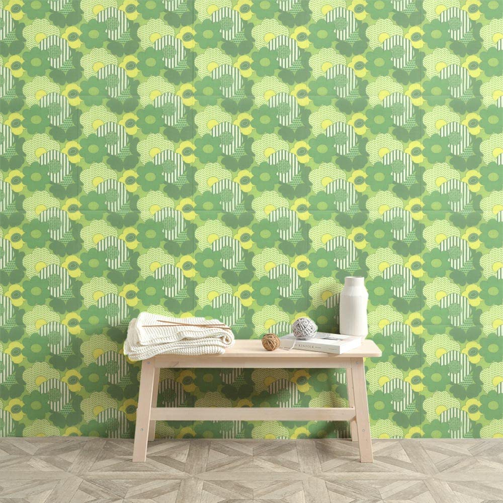 Amazon.co.jp: 壁紙屋本舗 はがせる パッチワーク 壁紙 Hattan