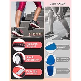 Arch Support Shoe Inserts: Plantar Fasciitis Relief for Women - Shock Absorbing Orthotic Insoles- Comfort for High Arches & Flat Feet(1 Pairs-XS-Pink)