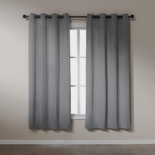 Miniatura 14 de Amazon Basics Cortinas de Chenilla para Oscurecer la Habitación, Cortinas de Ventana Filtrantes de Luz para Dormitorio y Sala de Estar, Juego de 2